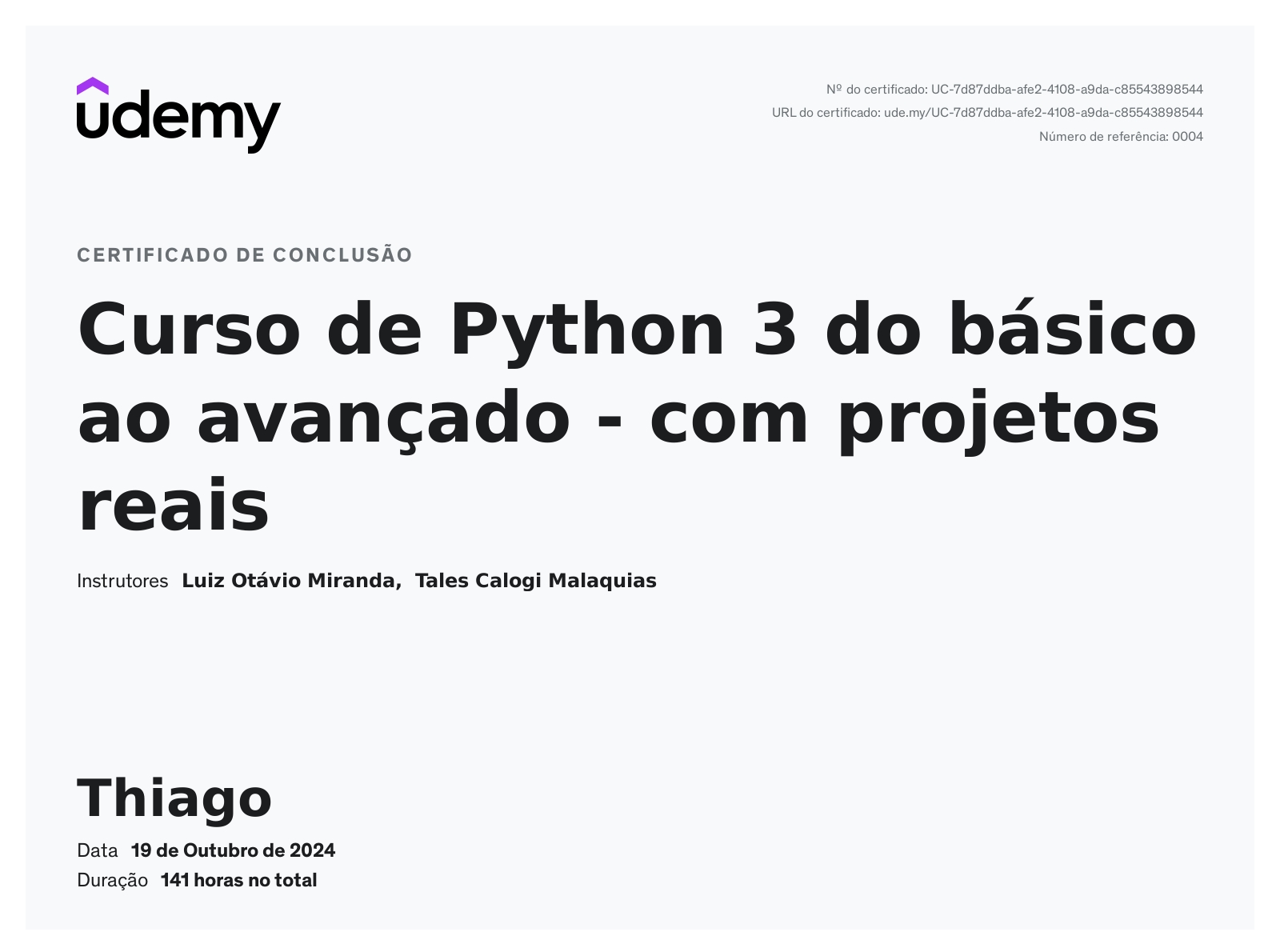 Certificado